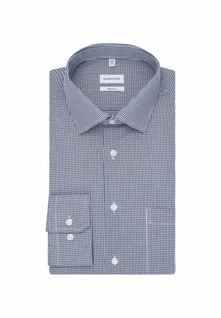 Schlussverkauf 💯 Seidensticker Business Hemd Regular Dunkelblau 🔔 – Bild 5