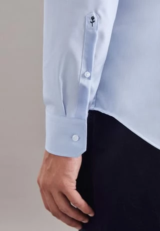 Aktion 🔥 Seidensticker Businesshemd, Slim-Fit, Kent-Kragen, Für Herren Blau ⌛ – Bild 4