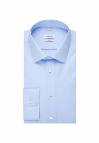 Aktion 🔥 Seidensticker Businesshemd, Slim-Fit, Kent-Kragen, Für Herren Blau ⌛ – Bild 6