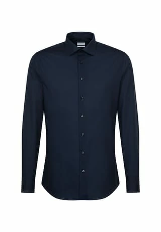 Aktion 🤩 Seidensticker Businesshemd, Slim-Fit, Kent-Kragen, Für Herren Dunkelblau ⭐ – Bild 7