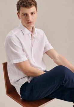 Am billigsten ???? Seidensticker Leinenhemd Regular Weiß ???? -NIKE store unnamed file 1231