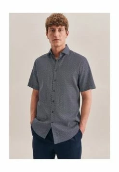 Bester Verkauf ???? Seidensticker Leinenhemd Regular Dunkelblau ❤️