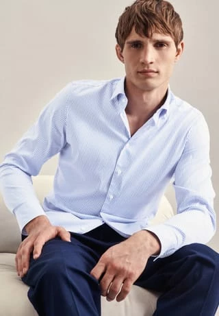 Freizeithemd, Regular-Fit, Streifen, für Herren Am billigsten ???? Seidensticker Freizeithemd, Regular-Fit, Streifen, Für Herren HELLBLAU ???? -NIKE store unnamed file 1338