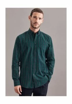 Am billigsten 😀 Seidensticker Casual Hemd Schwarze Rose Grün 🌟