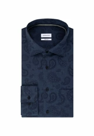 Aktion 🛒 Seidensticker Casual Hemd Schwarze Rose Dunkelblau 🎉 – Bild 6