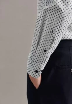 Budget ???? Seidensticker Casual Hemd Schwarze Rose Grau ⌛ -NIKE store unnamed file 1400