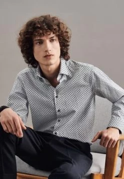 Budget ???? Seidensticker Casual Hemd Schwarze Rose Grau ⌛ -NIKE store unnamed file 1401