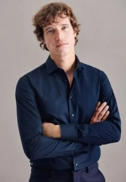 Brandneu ⌛ Seidensticker Business Hemd X-Slim Dunkelblau ???? -NIKE store unnamed file 1435