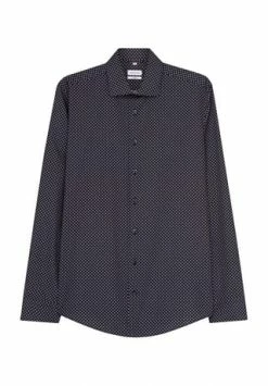 Schlussverkauf 😉 Seidensticker Businesshemd, Langarm, Für Herren Dunkelblau 🤩