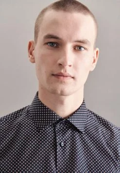 Schlussverkauf ???? Seidensticker Businesshemd, Langarm, Für Herren Dunkelblau ???? -NIKE store unnamed file 1503