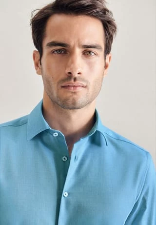 Bestpreis ✔️ Seidensticker Business Hemd Shaped Türkis 👍 – Bild 3