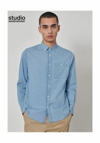 Denimhemd Studio Aktion ✔️ Seidensticker Denimhemd Studio Hellblau ✨ -NIKE store unnamed file 1743