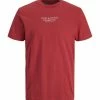 Blitzangebot 😀 ORIGINALS By JACK & JONES T-Shirt, Print, Rundhals-Ausschnitt, Für Herren 177191 GARNET 👏