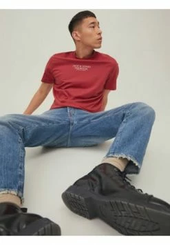 Blitzangebot ???? ORIGINALS By JACK & JONES T-Shirt, Print, Rundhals-Ausschnitt, Für Herren 177191 GARNET ???? -NIKE store unnamed file 185