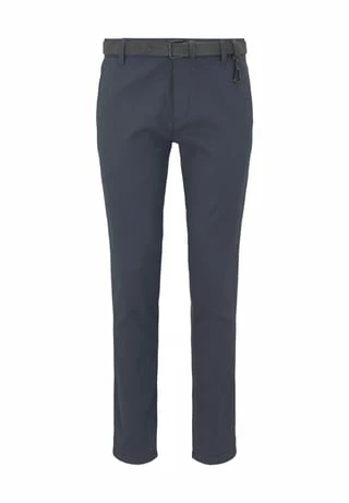 Budget 🥰 DENIM TOM TAILOR Chino, Uni, Gürtel, Für Herren 23976 NAVY DOBBY 🎁