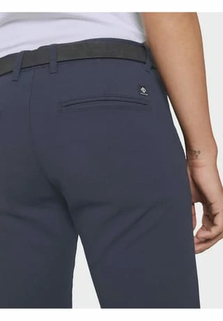Budget 🥰 DENIM TOM TAILOR Chino, Uni, Gürtel, Für Herren 23976 NAVY DOBBY 🎁 – Bild 5