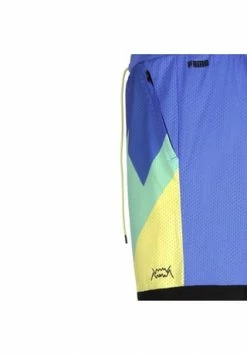 Coupon ⌛ PUMA® Shorts Scholarship Blau/ Gelb/ Grün ???? -NIKE store unnamed file 2334