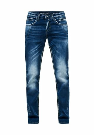 Jeans-Hose mit trendigen Kontrastnähten Top 10 ???? RUSTY NEAL ???? Jeans-Hose Mit Trendigen Kontrastnähten Dunkel Blau ???? -NIKE store unnamed file 2515