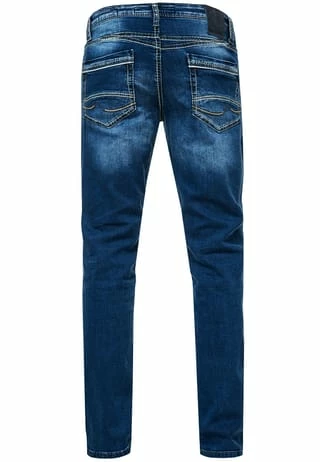 Jeans-Hose mit trendigen Kontrastnähten Top 10 ???? RUSTY NEAL ???? Jeans-Hose Mit Trendigen Kontrastnähten Dunkel Blau ???? -NIKE store unnamed file 2520