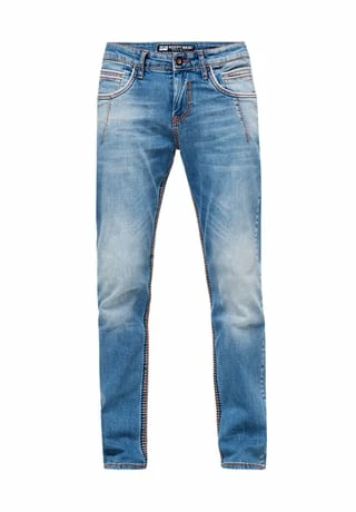 Jeans in modischer Used-Optik Coupon ???? RUSTY NEAL ???? Jeans In Modischer Used-Optik Blau ???? -NIKE store unnamed file 2522