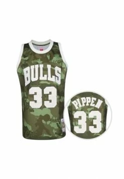 Billig ⌛ Mitchell & Ness NBA Chicago Bulls Swingman 1997 Scottie Pippen Trikot Herren Grün/ Weiß 😍