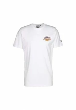 Brandneu ???? New Era NBA Los Angeles Lakers Body Water Print T-Shirt Herren Weiß/ Bunt ????