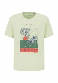 Neu ???? ESPRIT T-Shirt, Rundhals, Print, Für Herren E330 LIGHT GREEN ✨