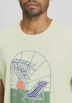 Neu ???? ESPRIT T-Shirt, Rundhals, Print, Für Herren E330 LIGHT GREEN ✨ -NIKE store unnamed file 443