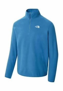 Auslauf 🛒 THE NORTH FACE® Langarmshirt M 100 Glacier 1/4 Zip Blau ⭐