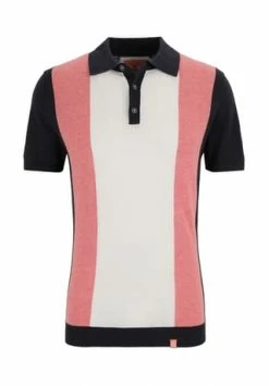 Schlussverkauf 🎉 COLOURS & SONS Poloshirt Vertikale Streifen Rot/ Dunkelblau 🛒