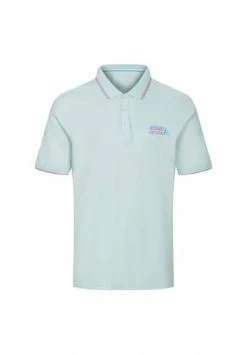 Rabatt 👍 COLOURS & SONS Poloshirt Stickerei Türkis 💯