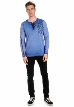 Angebote ❤️ RUSTY NEAL Langarmshirt In Ausgefallenem Design Indigo ⭐ -NIKE store unnamed file 582