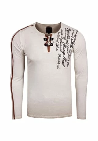 Langarmshirt in ausgefallenem Design Schlussverkauf ✨ RUSTY NEAL Langarmshirt In Ausgefallenem Design Beige ???? -NIKE store unnamed file 583