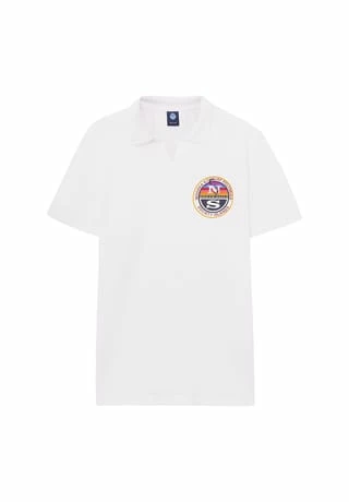 Auslauf ✨ NORTH SAILS® Polo Bedrucktes Poloshirt Weiss 🥰