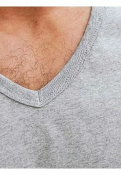 Am billigsten ???? Erlich Herren T-Shirt Mit V-Neck Hugo Hellgrau-Melange ✔️ -NIKE store unnamed file 604