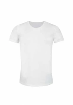 Auslauf 🌟 Erlich Herren 👕 Shirt Mit Rundhalsausschnitt Paul Weiß 🌟