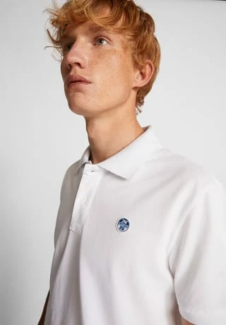Polo Poloshirt mit Brustlogo Bestpreis ???? NORTH SAILS® Polo Poloshirt Mit Brustlogo Weiss ???? -NIKE store unnamed file 66