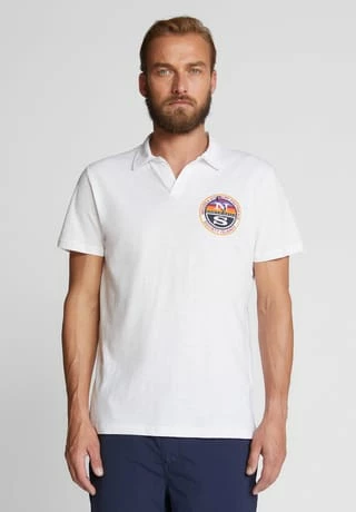 Auslauf ✨ NORTH SAILS® Polo Bedrucktes Poloshirt Weiss 🥰 – Bild 2