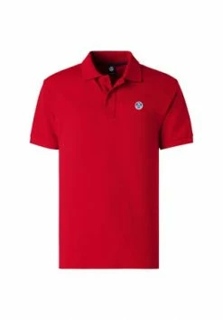 Budget ❤️ NORTH SAILS® Polo Poloshirt Mit Brustlogo Rot 🌟