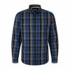 Budget 🎉 TOM TAILOR Langarmhemd Blue Navy Brown Check 🧨