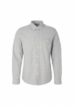 Top 10 😉 TOM TAILOR Langarmhemd Off White Small Check 🌟