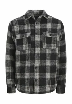 Besorgen ✔️ ORIGINALS By JACK & JONES Karohemd, Wolle, Brusttaschen, Für Herren 178012001 BLACK/ O ⭐