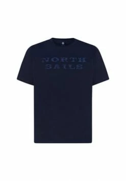 Schlussverkauf ⭐ NORTH SAILS® T-Shirt T-shirt With Lettering Navy Blue 🤩