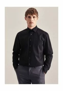 Neu 😍 Seidensticker Business Hemd Regular Schwarz 🎉