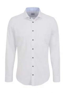 Auslauf ???? Seidensticker Businesshemd, Kent-Kragen, Slim Fit, Für Herren 10 10 WEISS ????