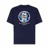 Großhandel 👍 NORTH SAILS® T-Shirt T-shirt With Graphic Print Navy Blue 🌟